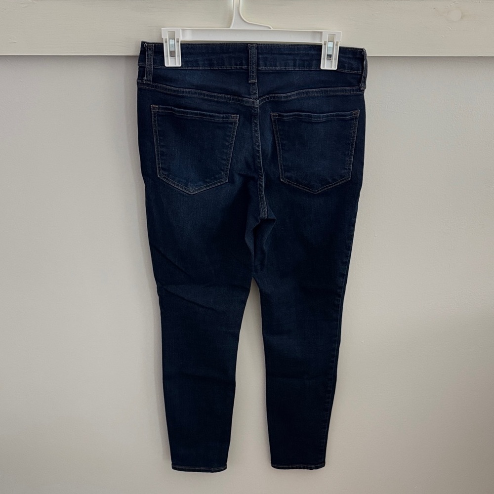 Old Navy Rockstar Super Skinny Jeans Mid Rise Dark Wash Stretch Denim Size 8 - Picture 4 of 4